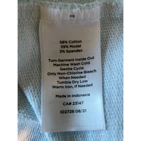 T by Talbots Striped Top Size MP Blue Pink Boat Neck Coastal Colorful Stretchy - Picture 4 of 6